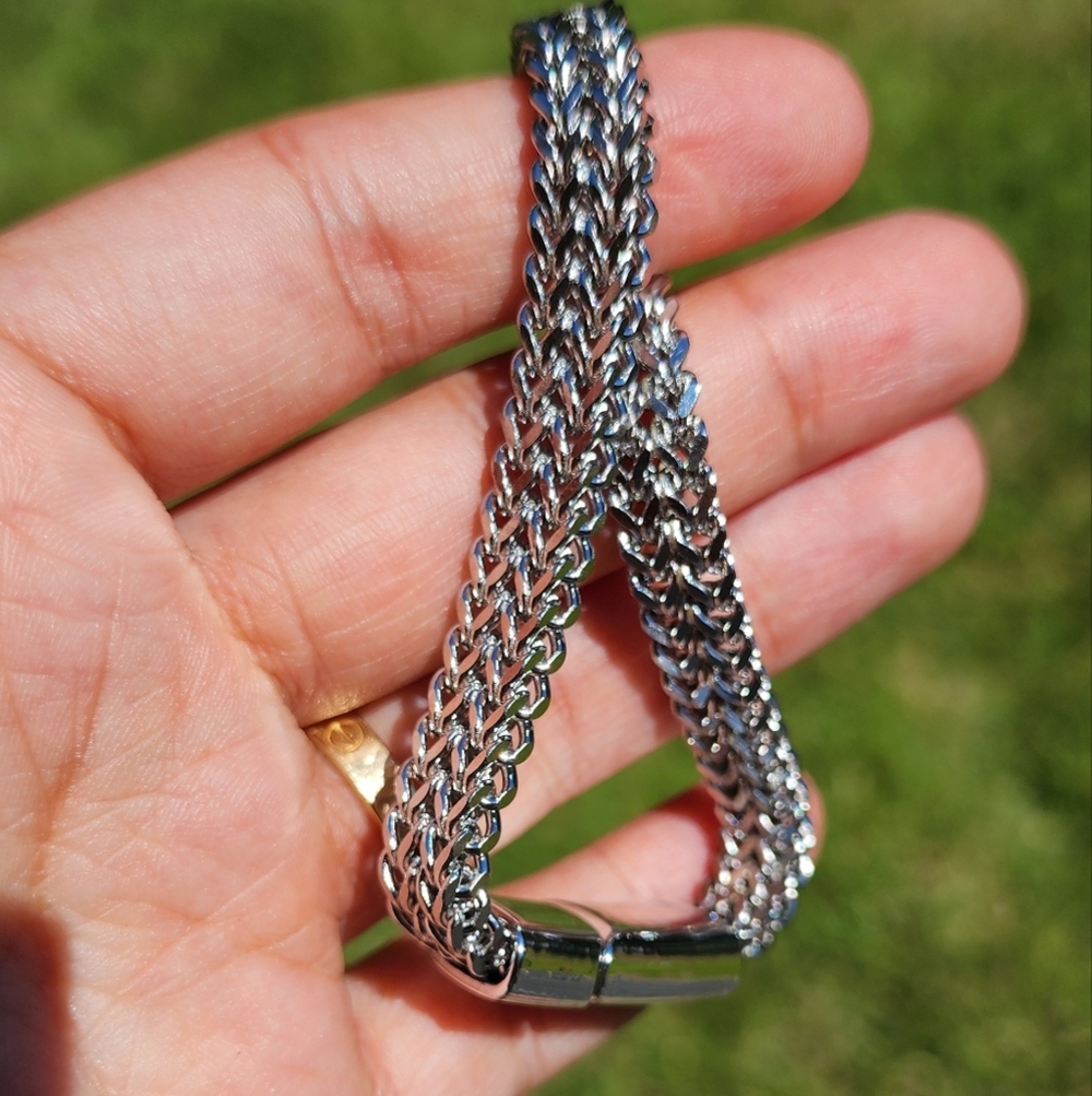 Men's Silver Chain Bracelet - Picture 9 of 10